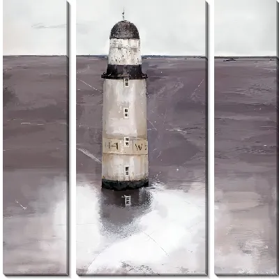 Модульная картина Маяк в стиле минимализм