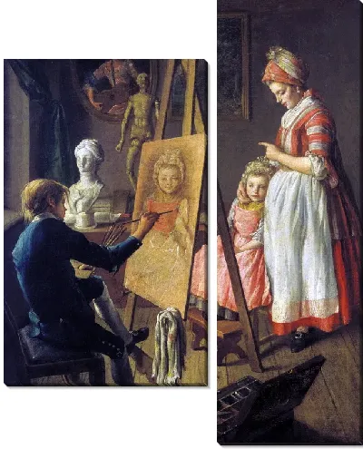 Картина Юный живописец (The young artist)