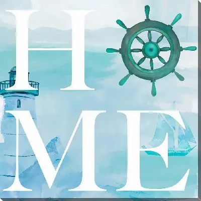 Картина маслом Home и маяк