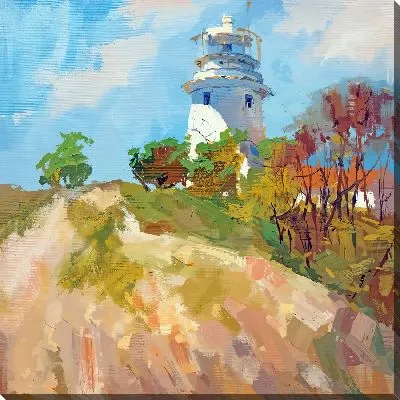 Картина маслом Холм у маяка