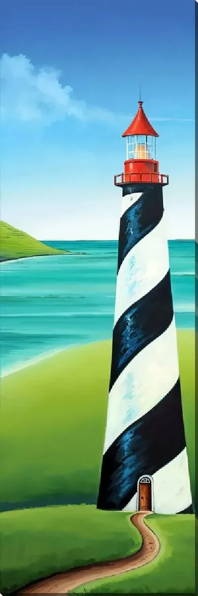 Картина маслом Тропинка к маяку