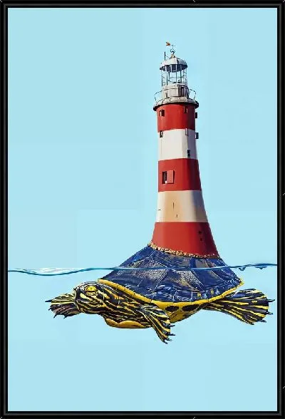 Картина Маяк на черепахе