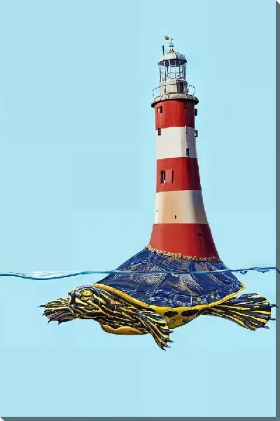 Постер Маяк на черепахе