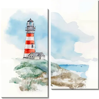 Модульная картина Маяк на холме