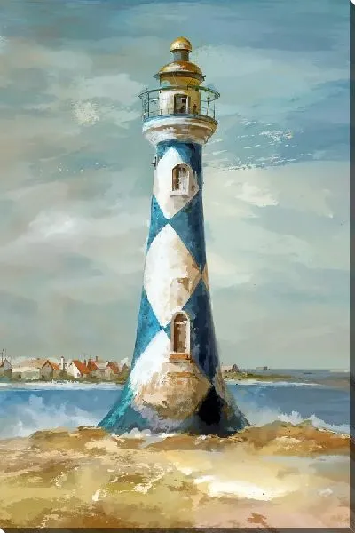 Картина маслом Шахматный маяк