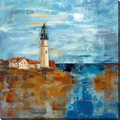 Картина маслом Текстурный маяк №2