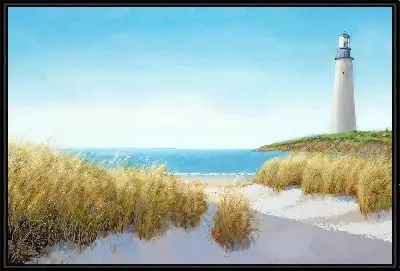 Маяк и колосья травы