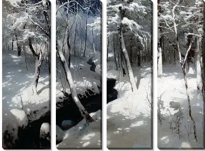 Картина Ручей в лесу (Stream in the Forest)