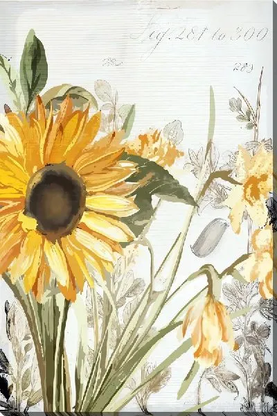 Картина маслом Композиция с подсолнухами