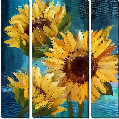 Модульная картина Композиция с подсолнухами №5