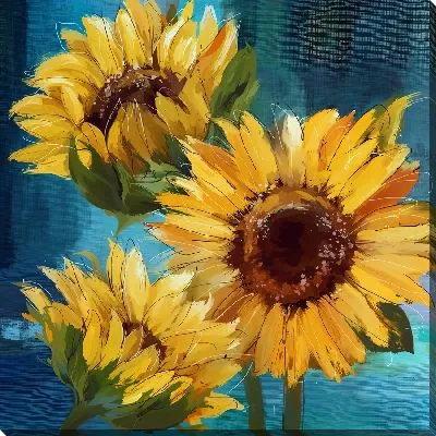 Картина маслом Композиция с подсолнухами №5