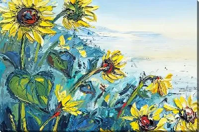 Картина маслом Солнечные цветы