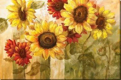 Картина маслом Композиция из подсолнухов