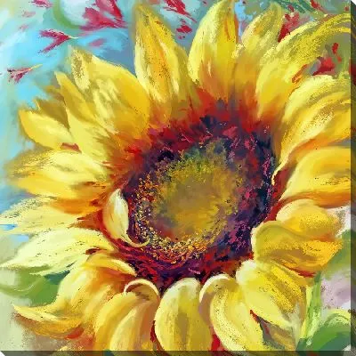 Картина маслом Летний подсолнух