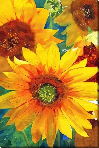 Картина маслом Цветы лета