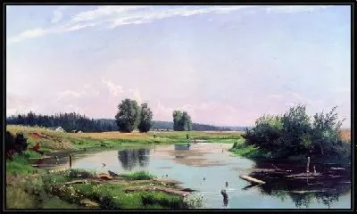 Картина Пейзаж с озером (Landscape with a lake)