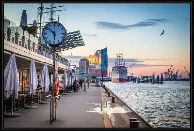 Картина Набережная в Гамбурге