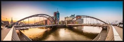 Картина Панорама моста в Гамбурге