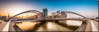Постер Панорама моста в Гамбурге