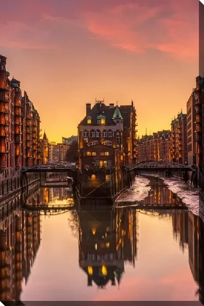 Постер Вечерний Гамбург