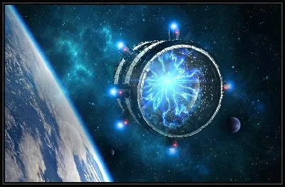 Круглый космический корабль