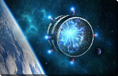 Круглый космический корабль