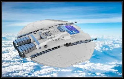 Картина Космический корабль в страстосфере