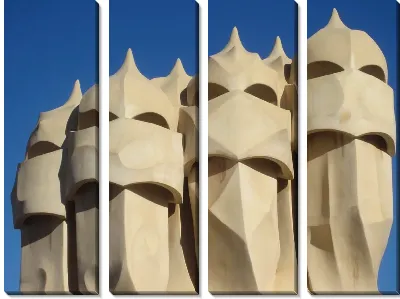 Модульная картина Архитектурные элементы Гауди