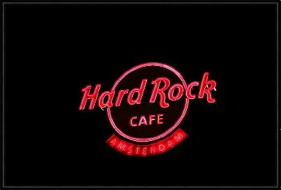 Вывеска Hard Rock cafe