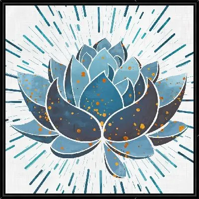 Картина Лотос и лучи