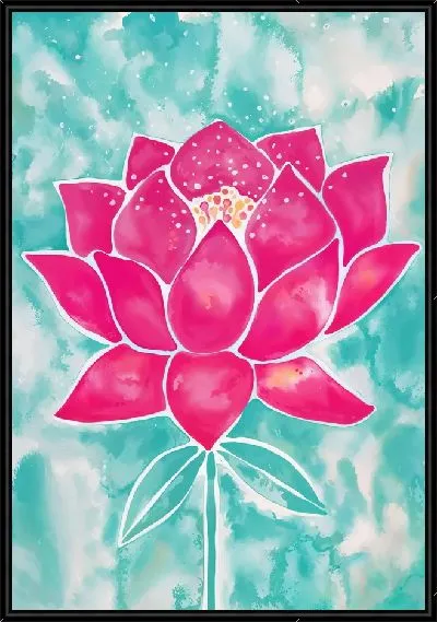 Картина Розовый лотос