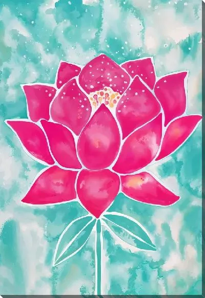 Постер Розовый лотос