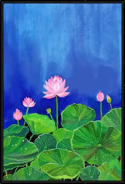 Картина Лотос на пруду