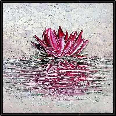 Лотос в стиле мастихин