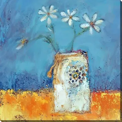 Картина маслом Ромашки с веревочками