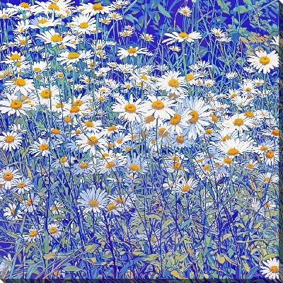 Картина маслом Поле с ромашками №3