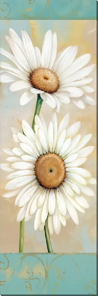Картина маслом Две ромашки №2