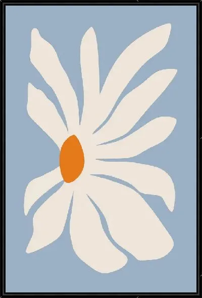 Картина Белая ромашка в стиле минимализм