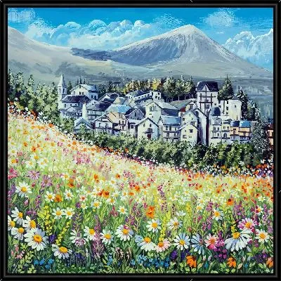 Картина Поле ромашек
