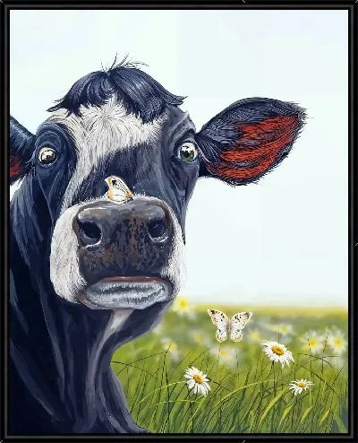 Картина Корова и бабочка