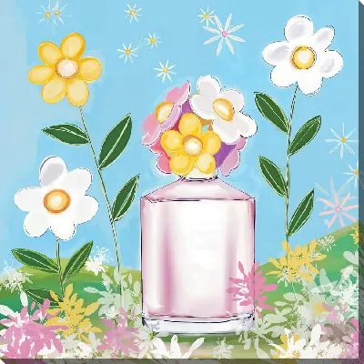 Картина маслом Духи и ромашки