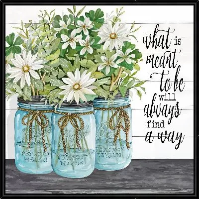 Картина Букеты ромашек в банках