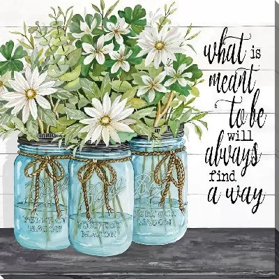 Картина маслом Букеты ромашек в банках