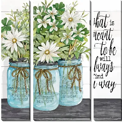 Букеты ромашек в банках