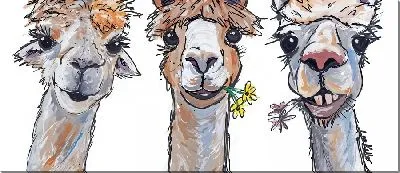 Картина маслом Троица альпак