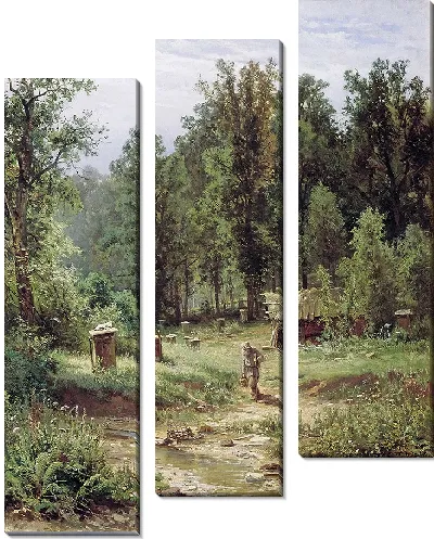 Картина Пасека в лесу