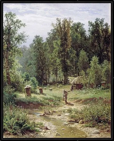 Картина Пасека в лесу