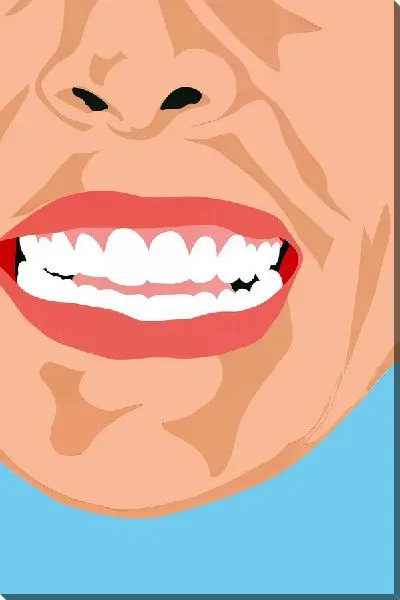 Картина маслом Белые зубы