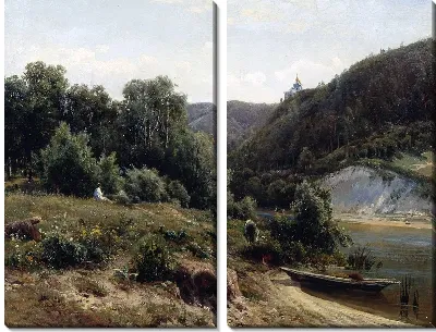 Картина У монастыря (The monastery)