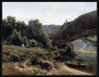 Картина У монастыря (The monastery)